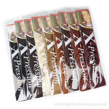 Jumbo Braiding Hair Extensions For Box Braids 82inch 165g Yaki Hair Manufacturer High Temperature Synthetic Fiber Braid
